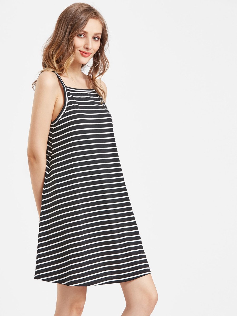 Striped Swing Cami Dress